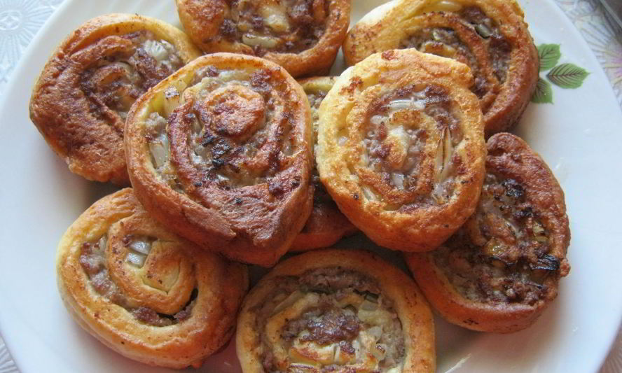 Рецепт творожного теста с фаршем