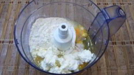 творожное тесто с фаршем