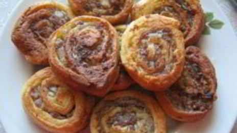 творожное тесто с фаршем