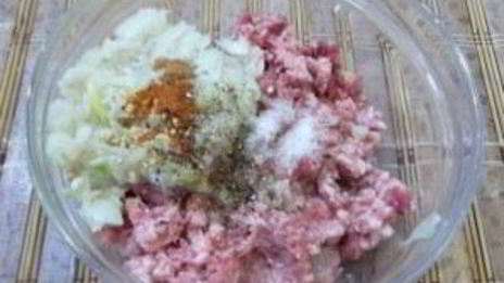 творожное тесто с фаршем