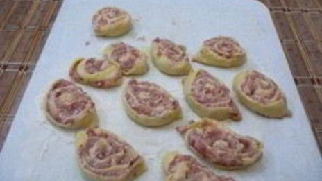 творожное тесто с фаршем