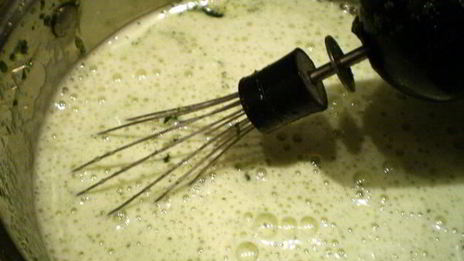 бисквитный торт с мятой и киви