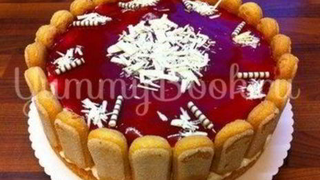 клубничный торт с йогуртом