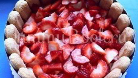 клубничный торт с йогуртом