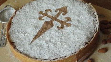 миндальный торт tarta de santiago