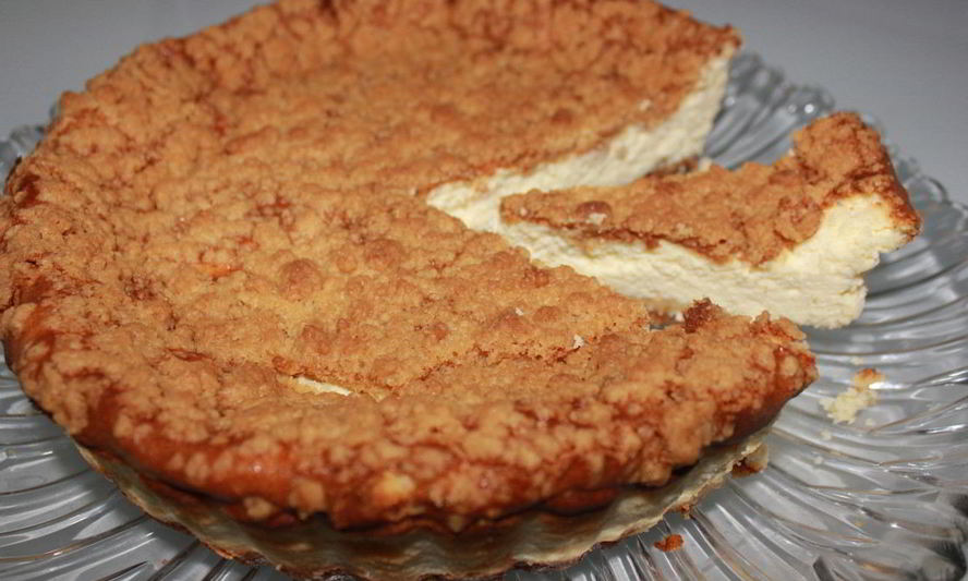 Рецепт насыпного творожного торта