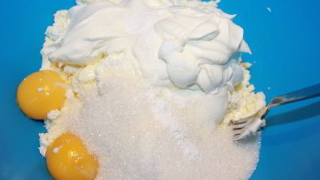 насыпной творожный торт