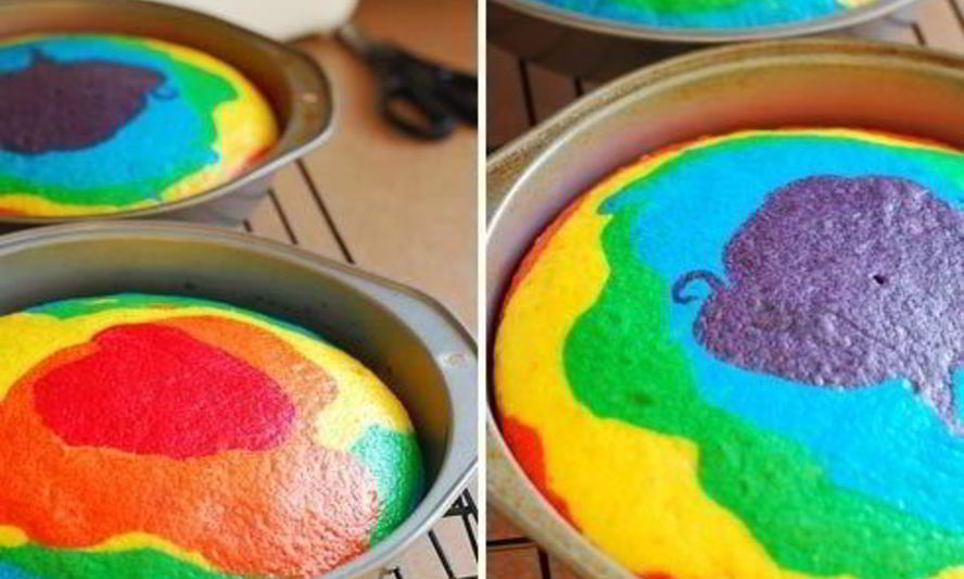 Рецепт радуги-торта