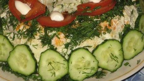 рыбный тортик