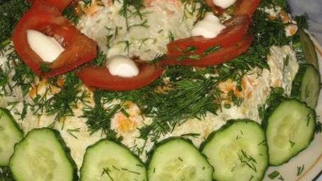 рыбный тортик