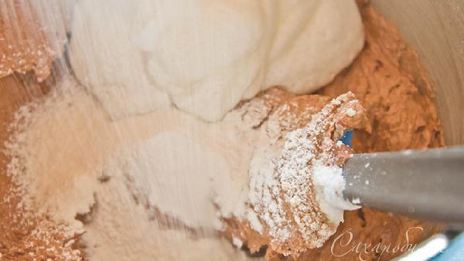 шоколадно-миндальный торт