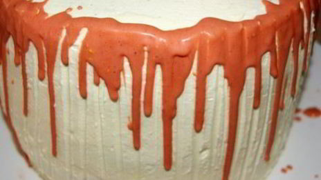 торт бисквитный с творожным кремом и фруктами именинный