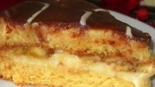 Торт Чародейка с бананом и шоколадом