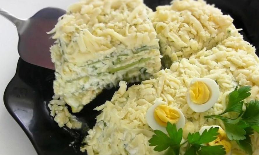 Рецепт торта из кабачков со сметаной и сыром