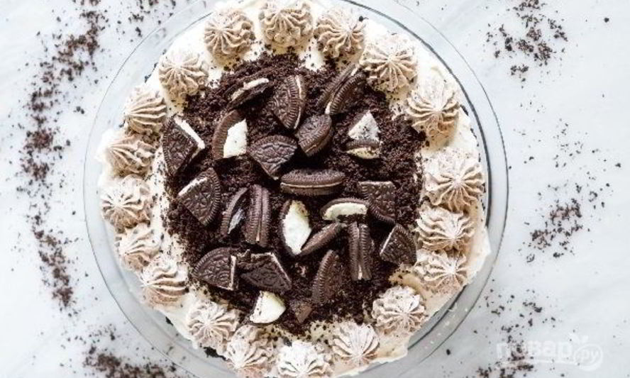 Рецепт торта из печенья и творога