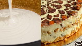 Торт из творога без выпечки