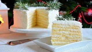 Торт Кокосовый рай на сгущенке