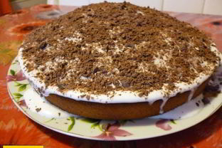 Торт манник шоколадный