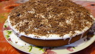 Торт манник шоколадный