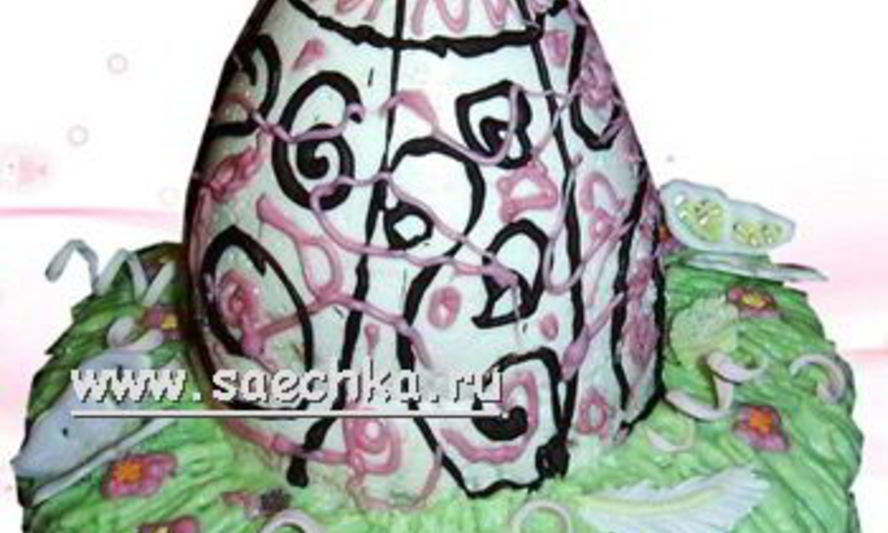 Рецепт торта пасхальное яйцо