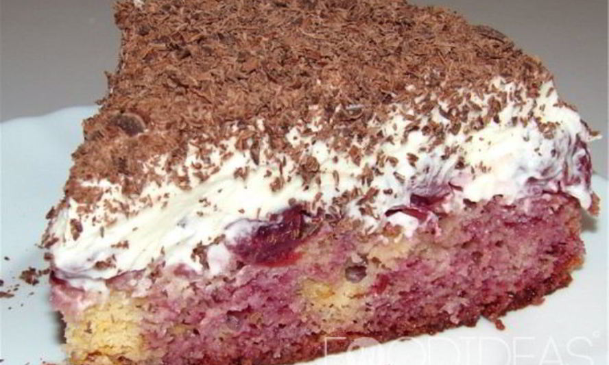 Рецепт торта с маскарпоне и вишней