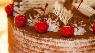 Торт с вишней и маскарпоне