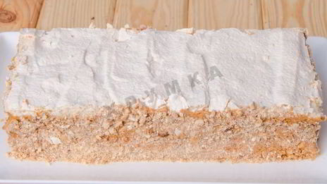 торт воздушный сникерс из песочного теста