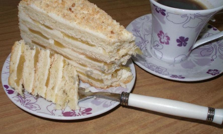 Рецепт торта яблочного из песочного теста