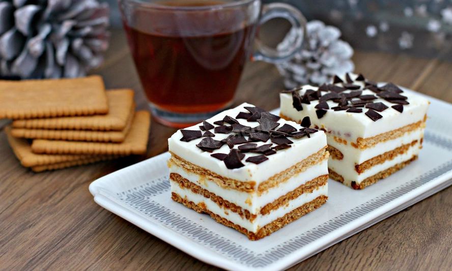 Рецепт творожного торта с желатином печеньем без выпечки