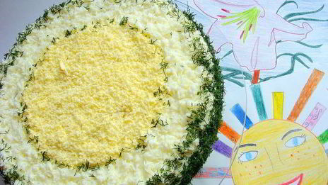 закусочный сырно-сливочный торт с курицей