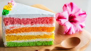 Желейный торт радуга
