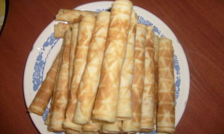 Рецепт вафельных трубочек