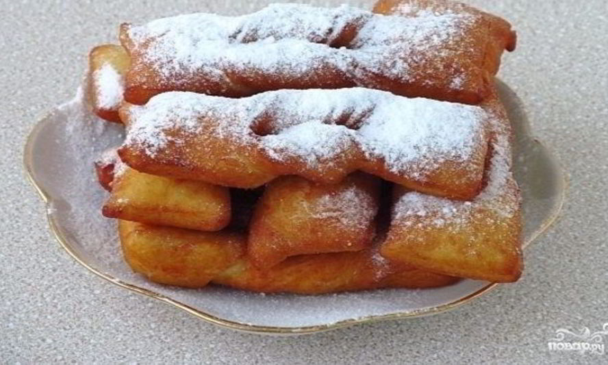 Рецепт воздушного хвороста на кефире