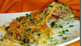 Блинная запеканка