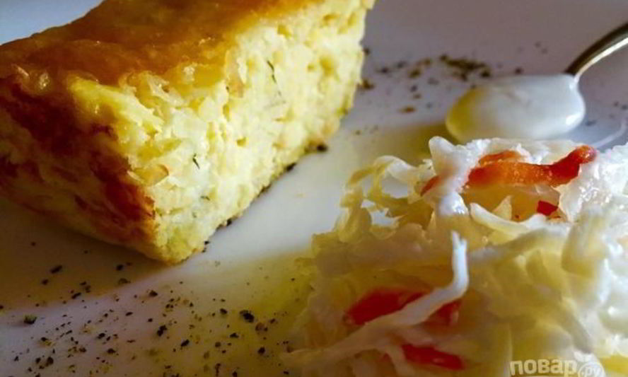 Рецепт картофельной запеканки из тертого картофеля