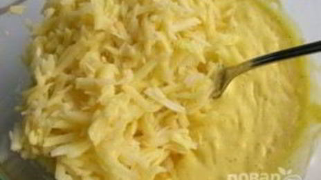 картофельная запеканка из тертого картофеля