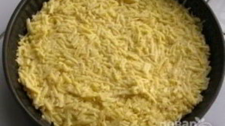 картофельная запеканка из тертого картофеля