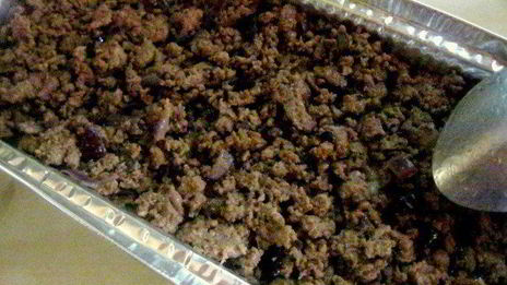 картофельная запеканка с грибами и фаршем