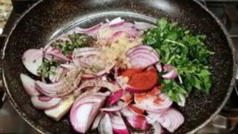 картофельная запеканка с курицей и грибами