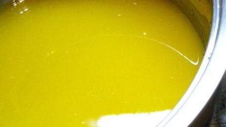 манная запеканка на апельсиновом соке с творогом