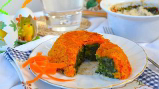 Морковная мини-запеканка