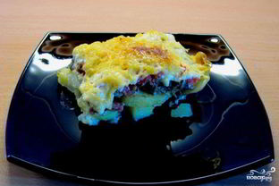 Мясная запеканка с картофелем