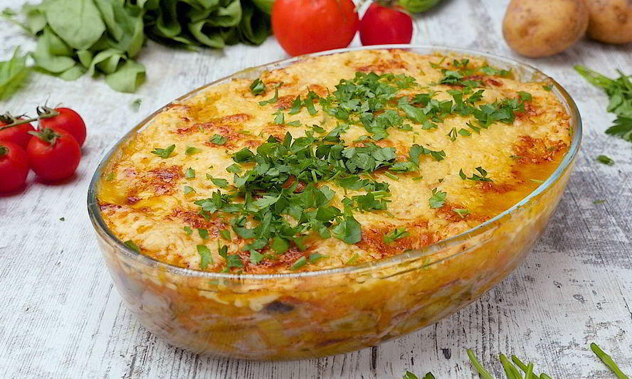 Рецепт овощной запеканки с говядиной