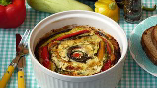 Овощная запеканка Улитка