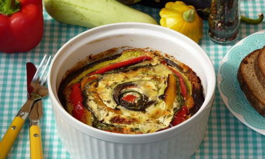 Рецепт овощной запеканки улитка