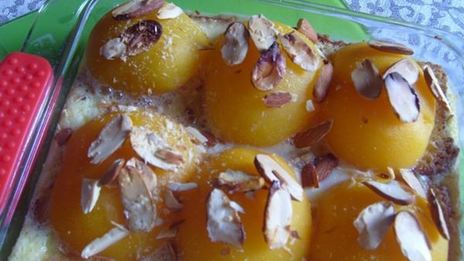 персиковая запеканка