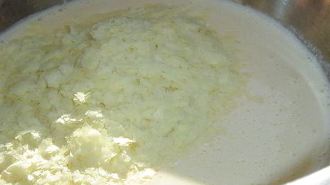 порционная запеканка с зеленым горошком