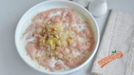 разноцветная запеканка с куриным фаршем