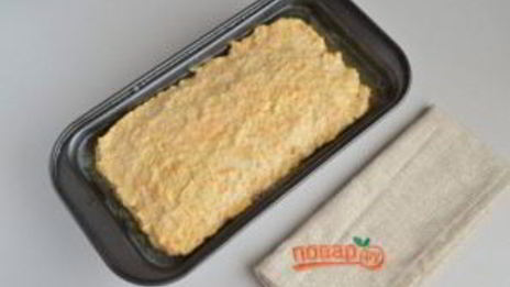 разноцветная запеканка с куриным фаршем