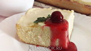 Творожная запеканка под сметанной заливкой